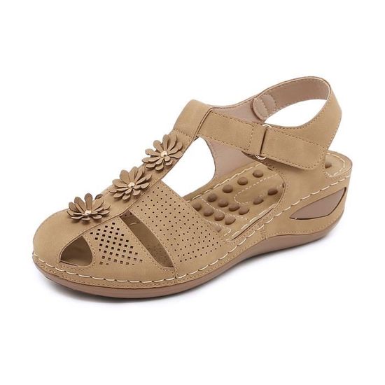 Sandales femme avec scratch top