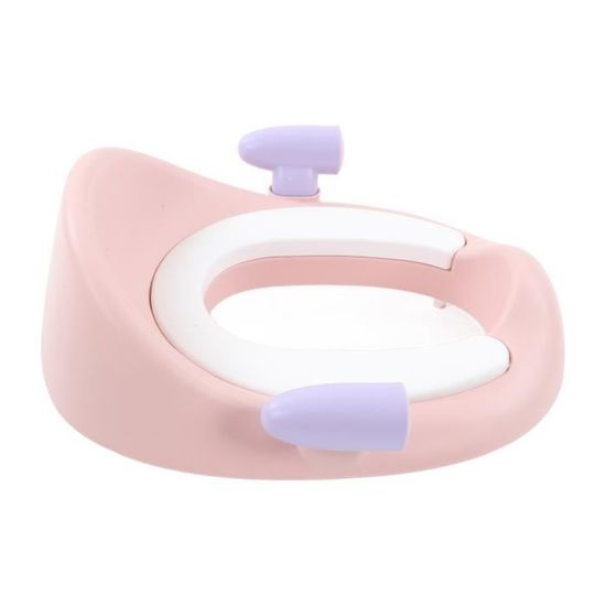 Pot Bébé Toilette Musical Rose – Apprentissage Propreté Confortable, Anti-Dérapant, Bouton Chasse Musique, Réducteur Amovible, Pot Profond Anti-Éclaboussures