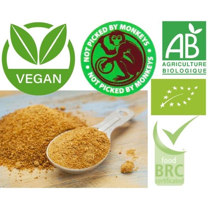 Sucre de fleur de coco Bio - 1 kg * Issu de l'agriculture biologique