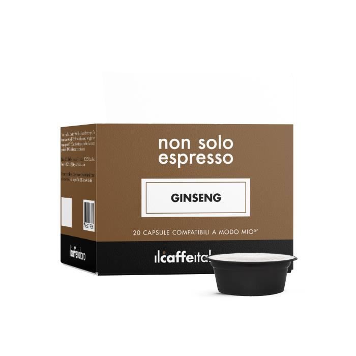80 Capsules de Soluble Ginseng compatibles avec machines Lavazza A Modo mio - A modo mio 80 x Dosettes - Il Caffè Italiano
