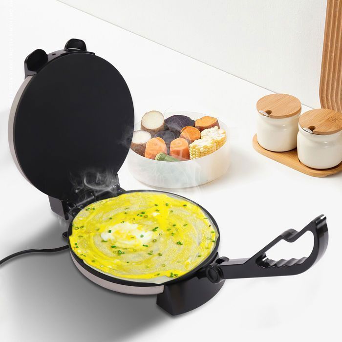 Outil de cuisson Tacos de presse de tortilla de pain plat Chapati électrique double face