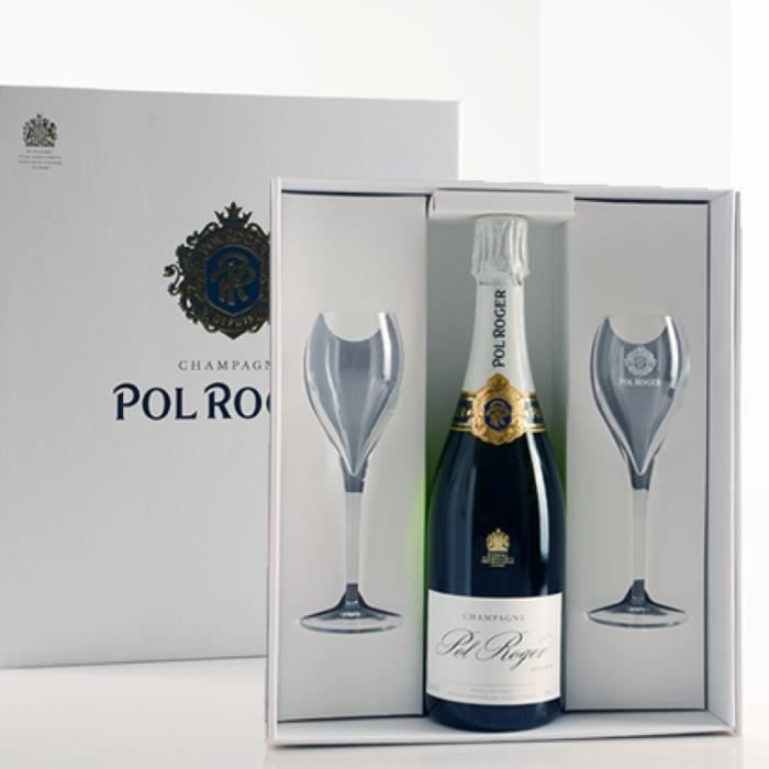 Champagne et Méthode Traditionnelle - Champagne Pol Roger Brut Reserve - Bouteille 75cl Blanc