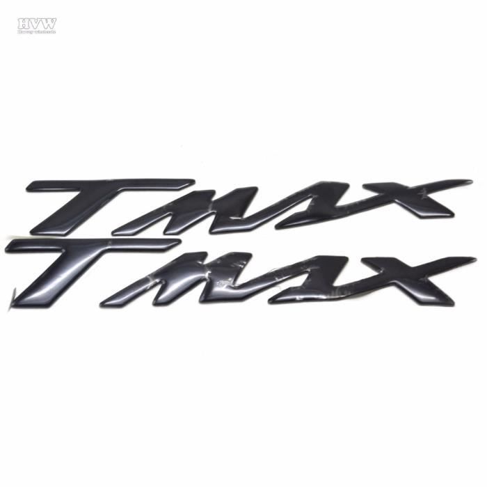 Stickers TMAX 3D NOIR NEUF sigle logo emblème moto yamaha autocollant
