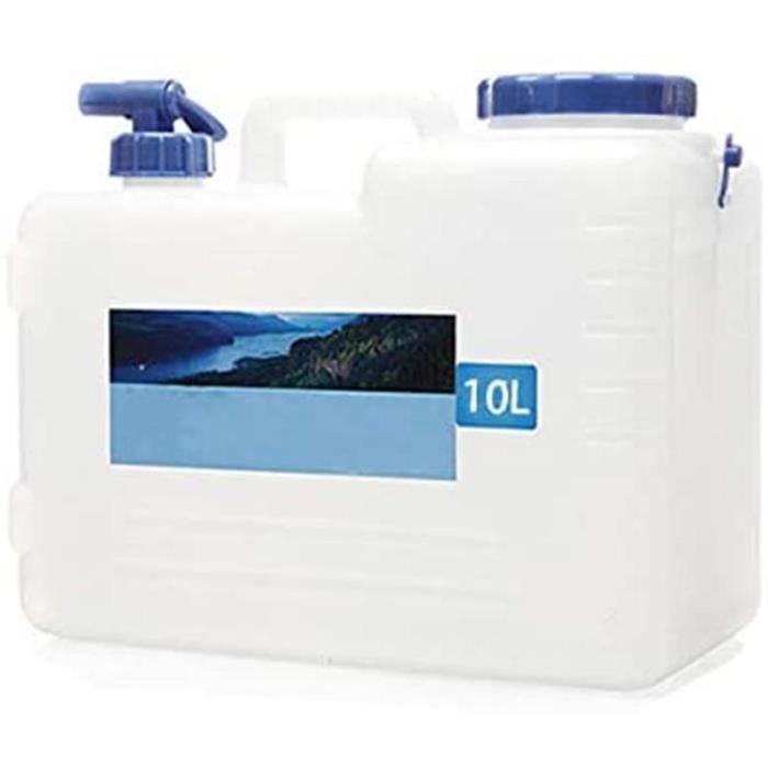 Bidon eau poche a eau Bidon avec Robinet d'eau et Couvercle éTanche Camping en Plein Air Voiture Seau d'eau Transporteur d'eau