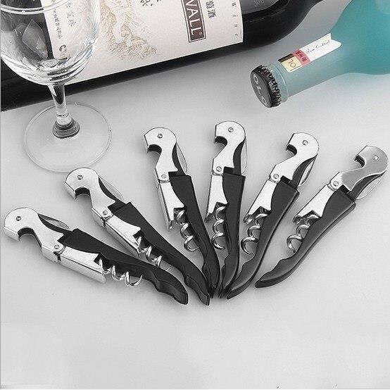 Ouvre-bouteille de vin en acier inoxydable - Vis corkier Double charnière serveurs vin ouvre-bouteille Hipp - Modèle: - WMKPQA10309