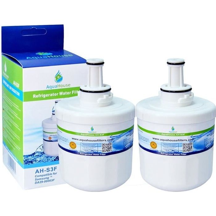 2x AH-S3F filtre à eau compatible pour Samsung réfrigérateur DA29-00003F, HAFIN1/EXP, DA97-06317A-B, Aqua-Pure Plus, DA29-00003A, DA