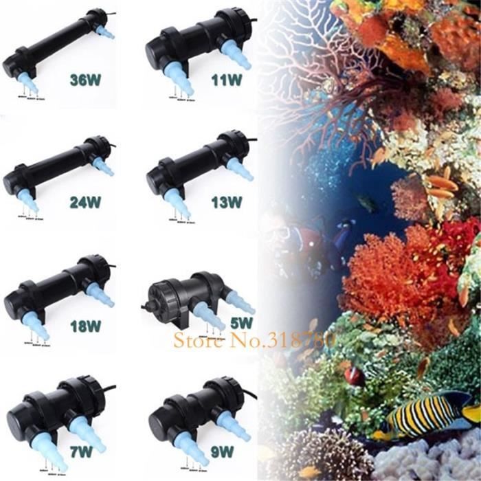 Entretien aquarium,JEBO filtre Ultraviolet 5W 36W Stérilisateur UV, lampe, nettoyeur d'eau, réservoir de - Type UV Sterilizer-18W