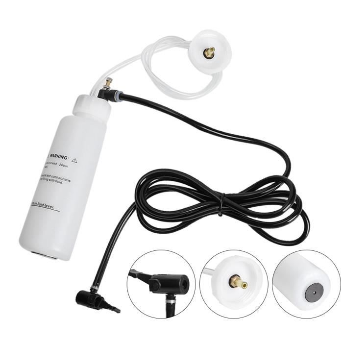 Ashata Purge de frein Kit de purge de liquide de purge d'embrayage de frein de voiture 500 ml outil de pompe à vide pneumatique