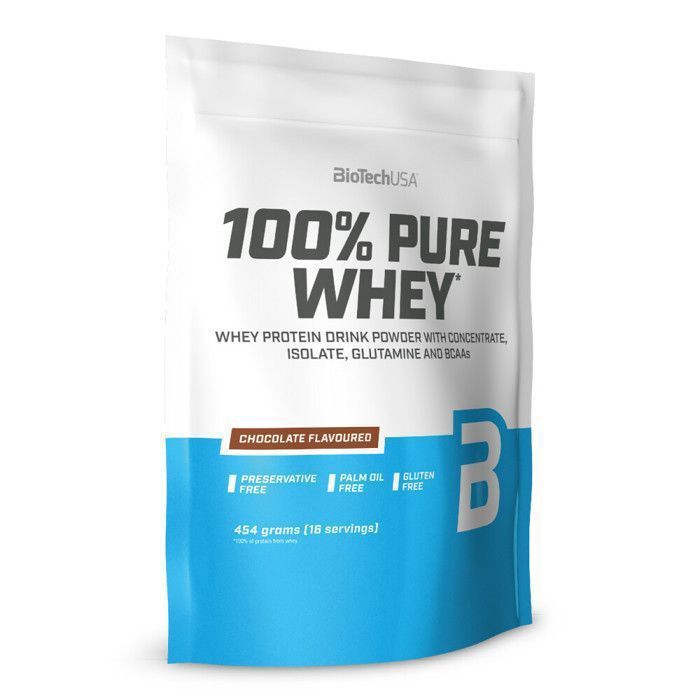 BioTechUSA 100% Pure Whey Complexe de protéines de lactosérum et de bromélaïne, avec des acides aminés