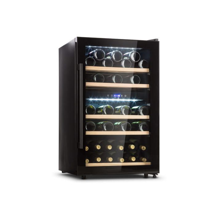 Klarstein Vinovilla Cave a Vin Encastrable Bi-Zone, Armoire a Vin