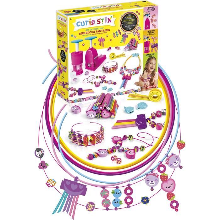 LANSAY Set de création bijoux fantaisie Cutie Stix - Fille - À partir de 6 ans