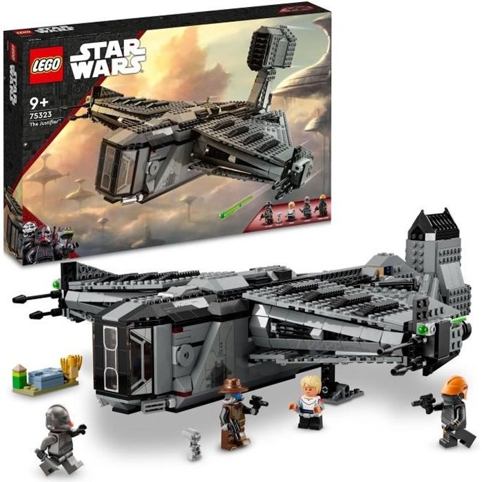 LEGO 75323 Star Wars Le Justifier, Jouet Vaisseau Spatial, avec Figurine de Droïde, 4 Figurines, The Bad Batch, Enfants 9 Ans