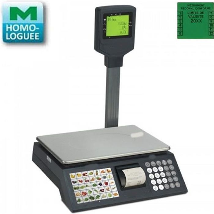 Balance poids avec ticket et colonne