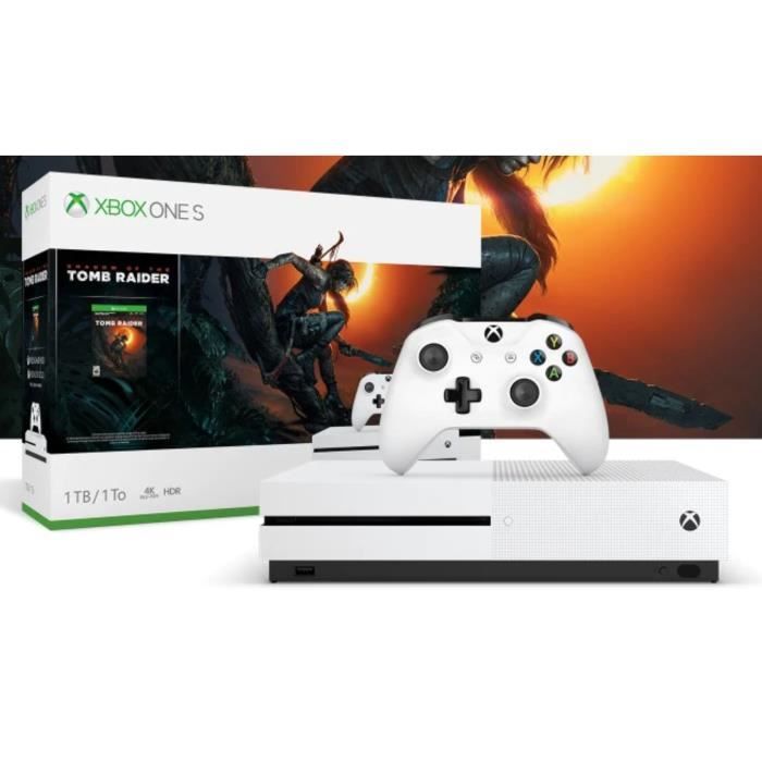 Xbox ONE S 1 To + Shadow of Tomb Raider + Xbox live 14 jours
