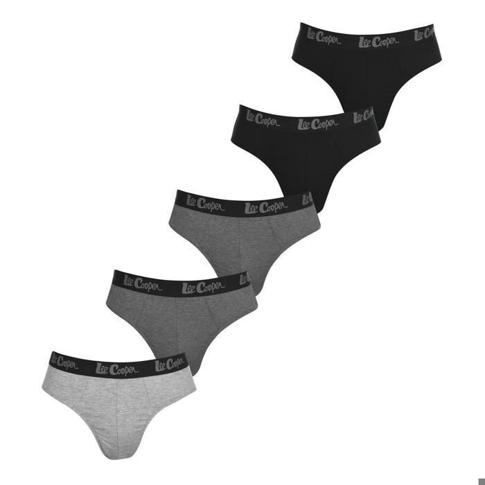 Lot de 5 Slips LEE COOPER Homme du S au XXXXL