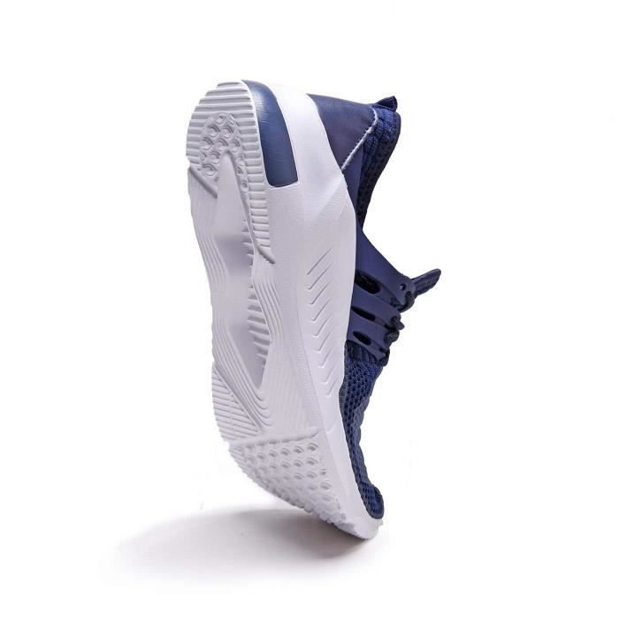 Chaussures De Running V61UR Slip on Sneakers Fashion Lightweight Running Shoes Casual Athletic Shoes for Walking Taille-35 1-2
