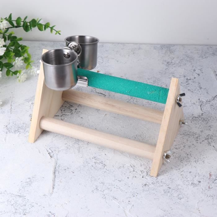 Support pour table de perroquet portable de support en bois pour (support en givré et pince de pour en de MANGEOIRE - TREMIE