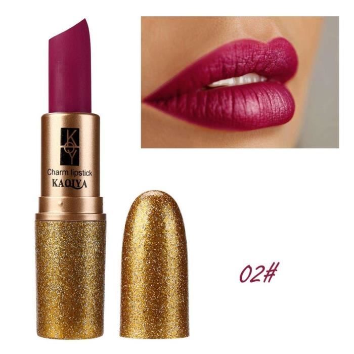 XM2085-Imperméable à lèvres Matt maquillage lisse de rouge à lèvres durable cosmétique (B)