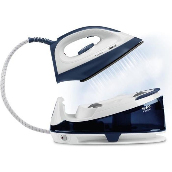 Tefal Fasteo SV6040, 2200 W, 5,2 bar, 1,2 L, 180 g-min, 100 g-min, Semelle en céramique