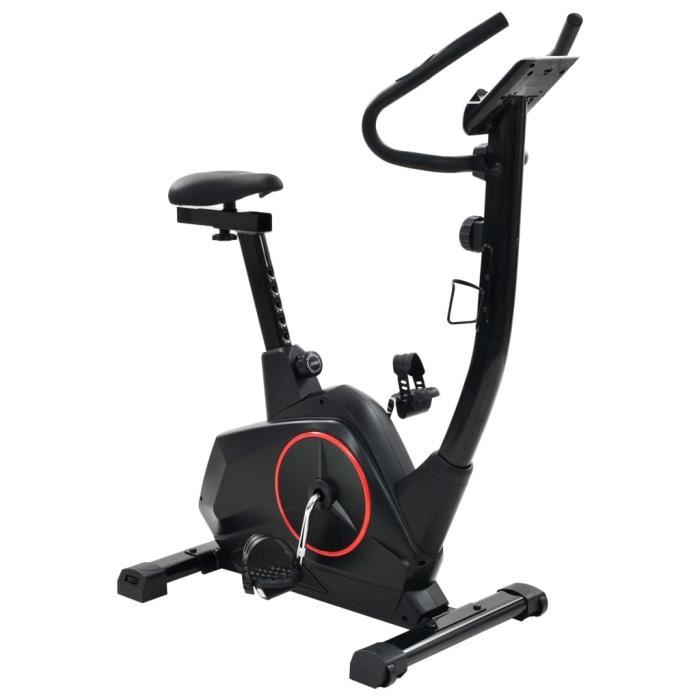 Vélo d'appartement XL 10 kg Masse rotative Pouls - Noir - Cardio - Machines de cardiotraining - Vélos d'appartement - Noir - Noir