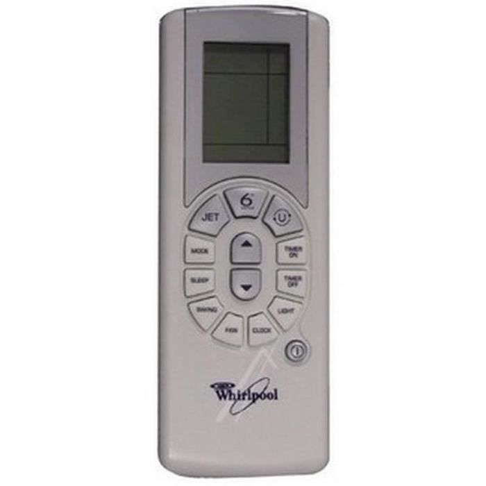 Télécommande (81536-22249) - Climatiseur - WHIRLPOOL (8888)