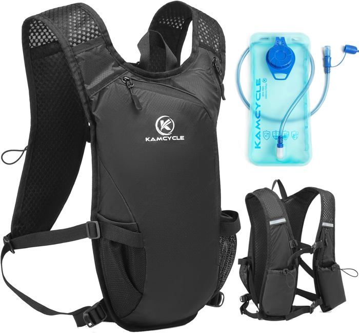 USWE Moto Hydro 3L Hydration Pack With 2.0L/ 70oz Water Bladder, A High End, Bounce Free Backpack For Enduro And Off Road Motorcycle Black Grey