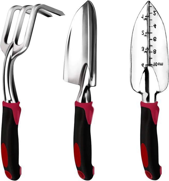 Cultivateur De Jardin à Main Triple Griffe Acier Inoxydable - Outil Pour Desserrer Sol, Désherbage Et Creusage