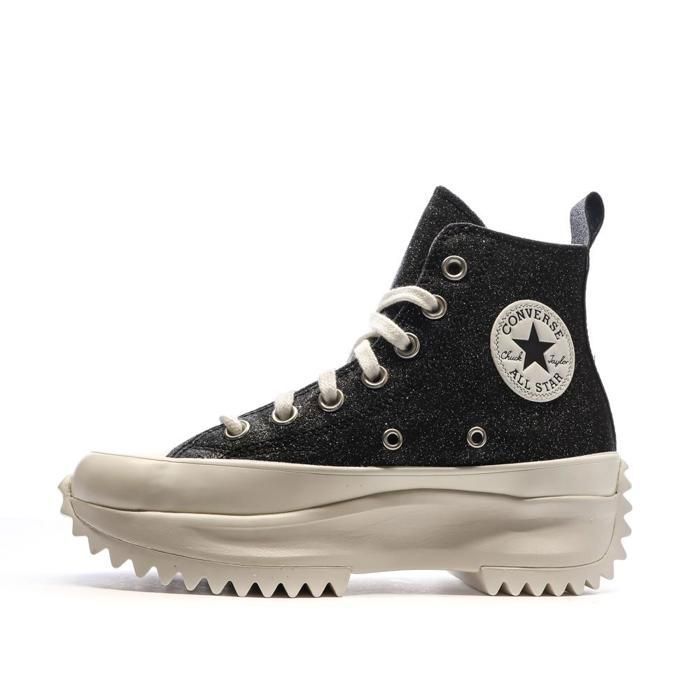 Baskets Noires à paillettes Femme Converse Run Star Hike