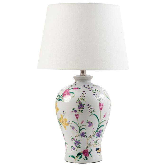 Lampe à poser FEBROS Porcelaine Blanc