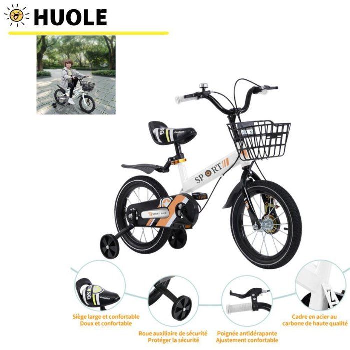 HUOLE Vélo pour Enfant 12 Pouces pour âgés 2 à 4 Ans | FindTheDeal