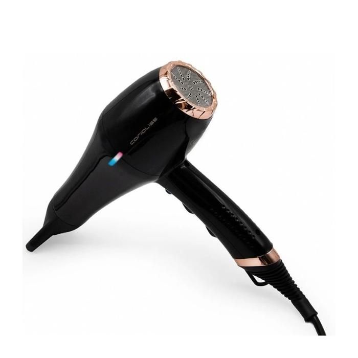 Corioliss Sèche-cheveux professionnel HD Flow+ Gloss Black Copper 2000W - 340 g 2 températures 2 vitesses