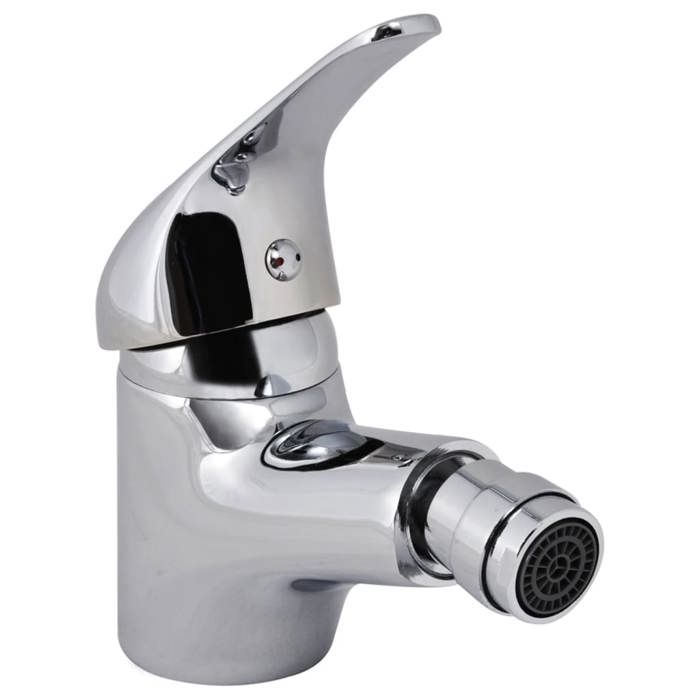 Robinet de bidet vidaXL Chrome Alliage de zinc Cartouche céramique