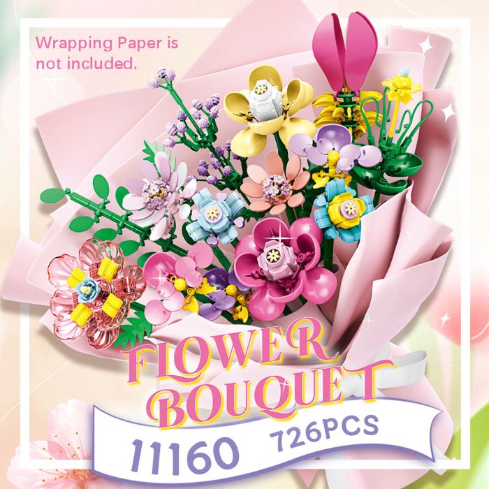 Felicify Construction De Fleurs Hibou – 1123 Pièces, Avec Housse De Protection Transparente, Décoration Maison Durable En ABS