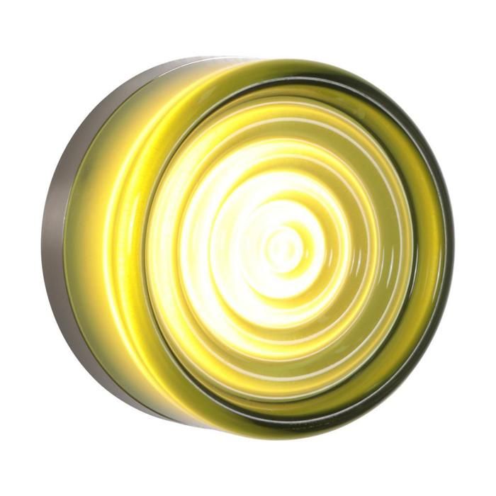 Diday LED Applique Murale Moderne 14cm Lampe Murale Vintage Abat-jour en Aggreko Design Spirale Lumière Chaude Vert