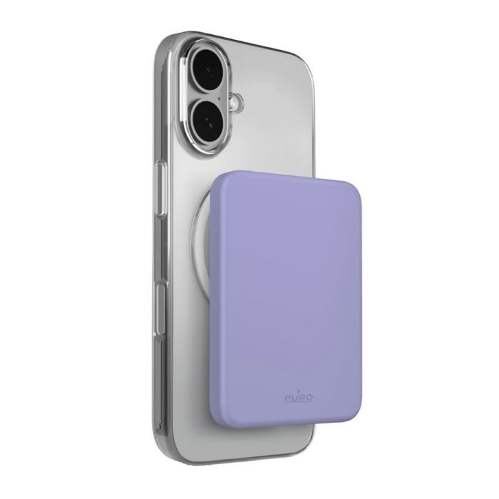 Batterie externe - power bank pour telephone Puro Batterie externe magnétique ultra-mince 4200 mAh USB-C MagSafe - Violet