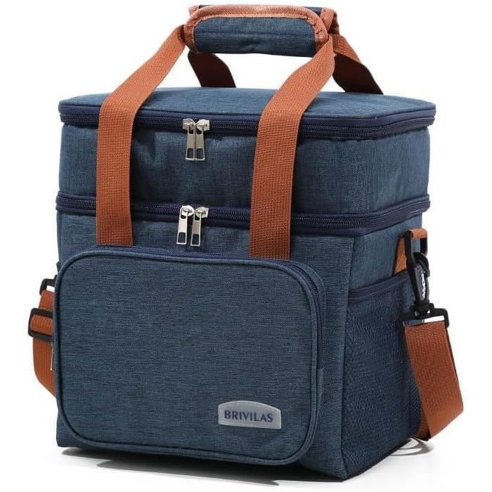 Double Couche Sac Isotherme 12.5L Sac Isotherme Repas Pour Hommes Et Femmes Glaciere Souple Isotherme Sac Pique Nique ENEVAOCT