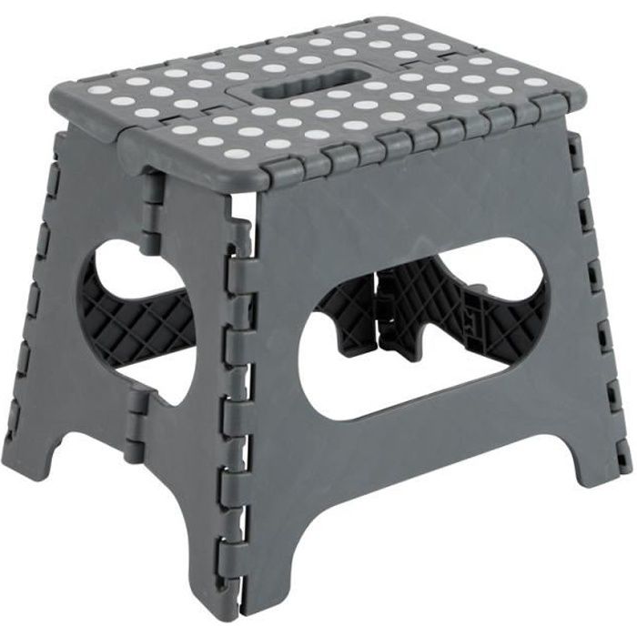 Arregui TB-027-G Tabouret Pliant Multiusage Marchepied 27 cm de hauteur gris Arregui TB-027-G Tabouret Pliant Multiusage Marchepied 27 cm de hauteur gris