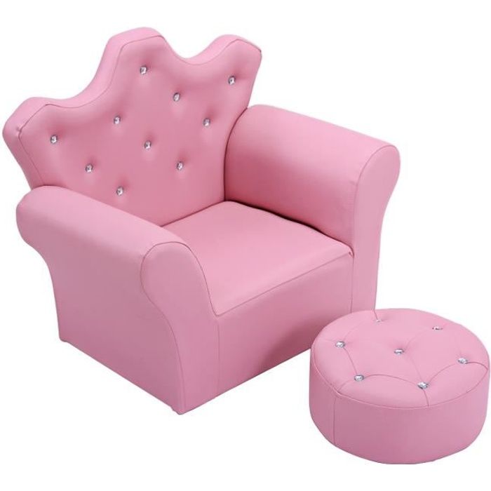 Canape enfant rose clearance