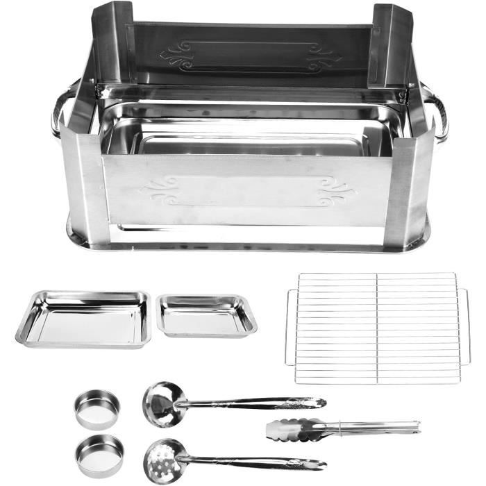 Lot De 2 Mini Réchauds à Alcool Portables Coupe-Vent – Acier Inoxydable Pour Camping, Randonnée, Pique-Nique