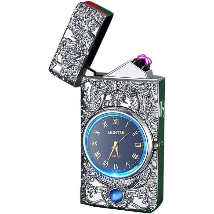 Briquet Plasma Rechargeable USB - Double Arc Électrique - Résistant Au Vent - Design Multicolore