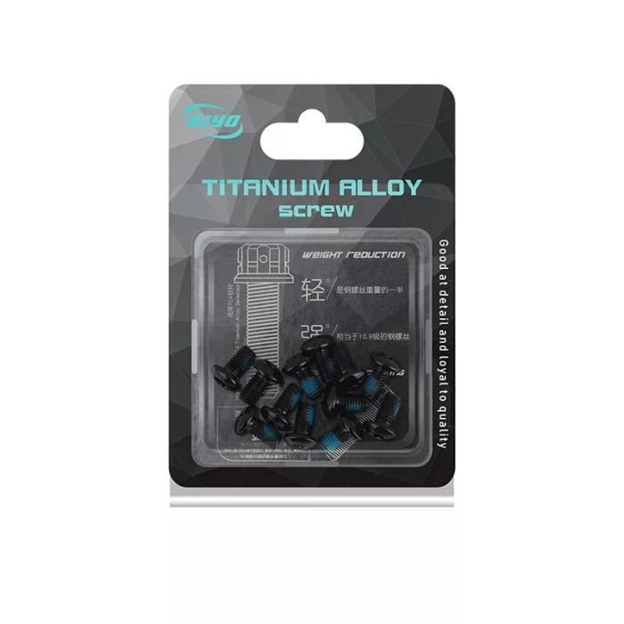Vis Torx T25 M5x9mm Pour Disque De Frein Vélo - Boulons Rotor Frein à Disque VTT/Route Noir Acier Inox