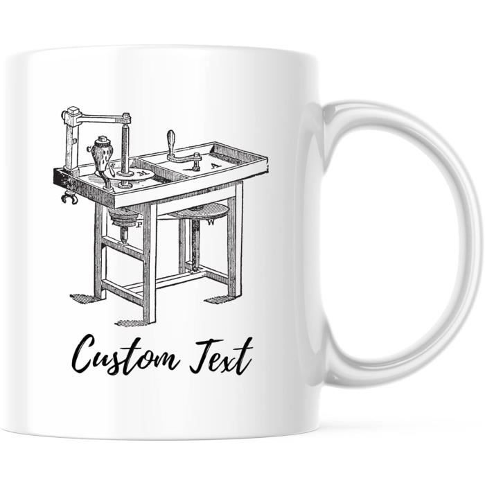 Tasse Blanche à Personnaliser - Idéale Pour Artisans Et Créatifs