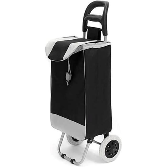 Chariot de Courses, Chariot Marché,Caddie à roulettes,Chariot De Magasinage,Poussette de marché