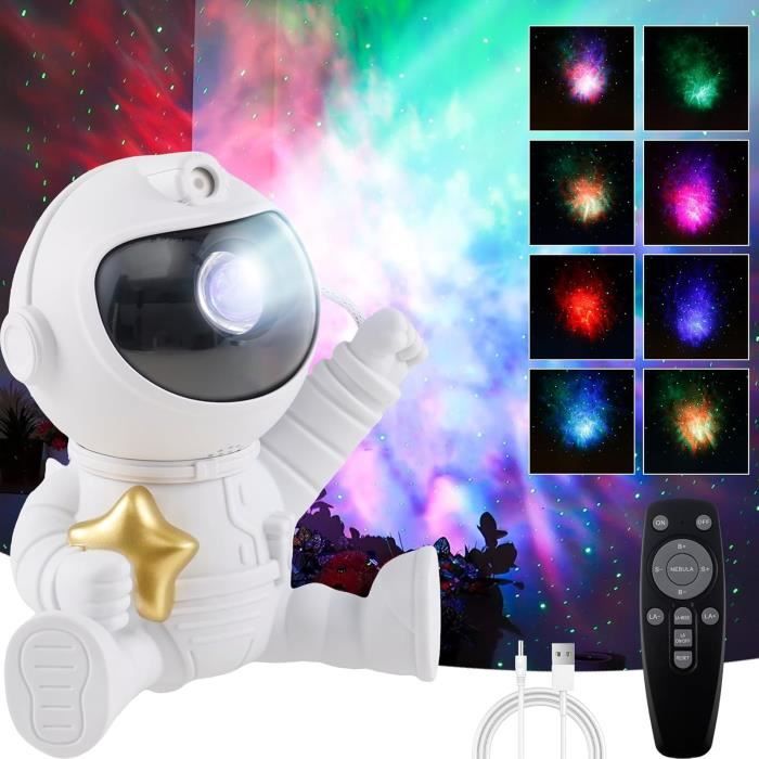 Projecteur de galaxie astronaute projecteur de lumière étoilée astronaute Space Warrior Galaxie Veilleuse avec nébuleuse et A1399