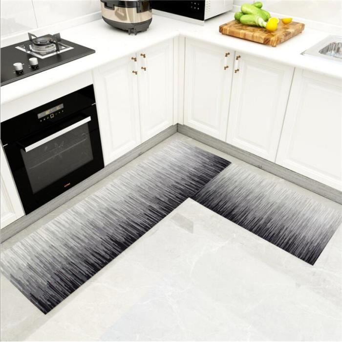 lot de 2 tapis de cuisine 40 x 60 cm 40 x 120 cm achat vente tapis de cuisine cdiscount