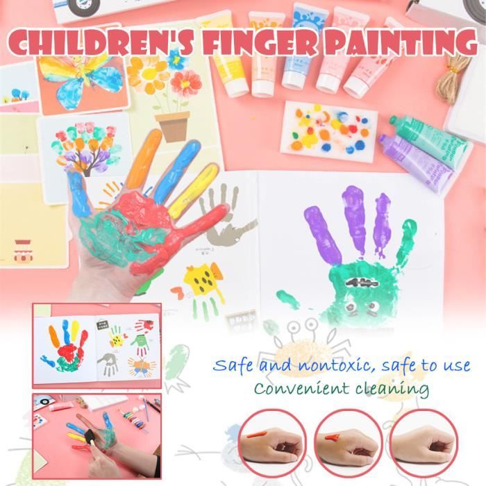 Coffret enfant de 5 tubes de peinture au doigt 80ml