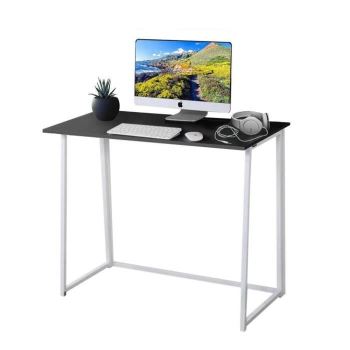 Bureau Informatique Portable Pliable Petit En Bois Bureau D Ordinateur Noir Achat Vente Meuble Informatique Bureau Informatique Portabl Soldes Sur Cdiscount Des Le 20 Janvier Cdiscount