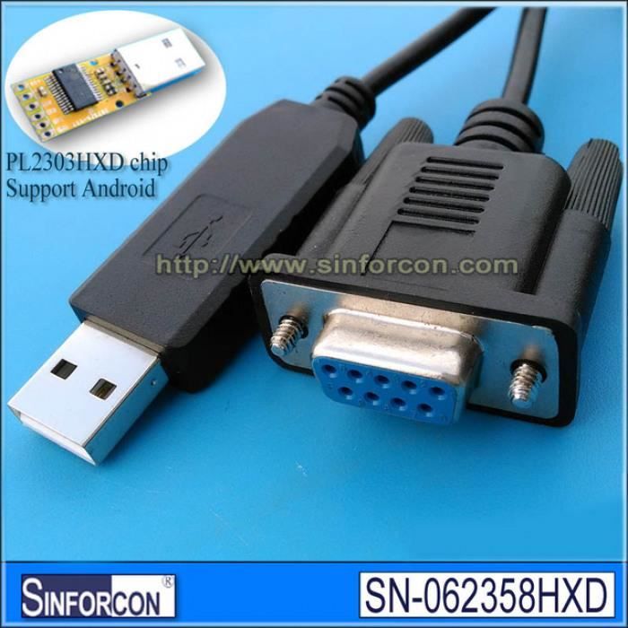 Version 180cm 5c Null Modem Pinout Android Hote Pl2303hxd Usb Rs232 Db9 Femelle Adaptateur Cable Null Modem 83 14 Prix Pas Cher Cdiscount