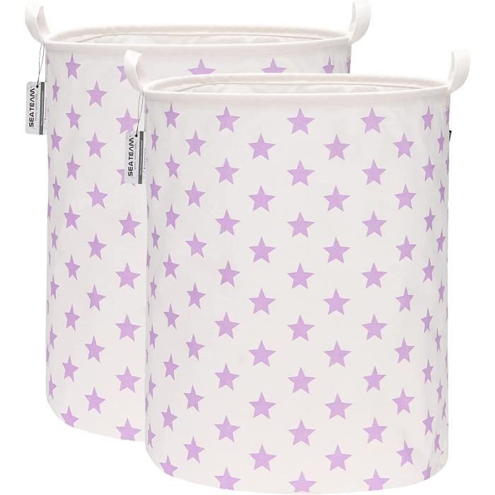 Panier À Linge Pliable En Tissu De Coton Ramie Avec Revêtement