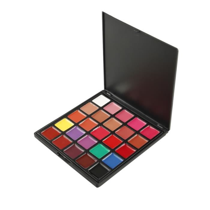 1 pc Palette De Rouge À Lèvres Hydratant Durable 25 Couleurs Cosmétique Beauté Outil Kit